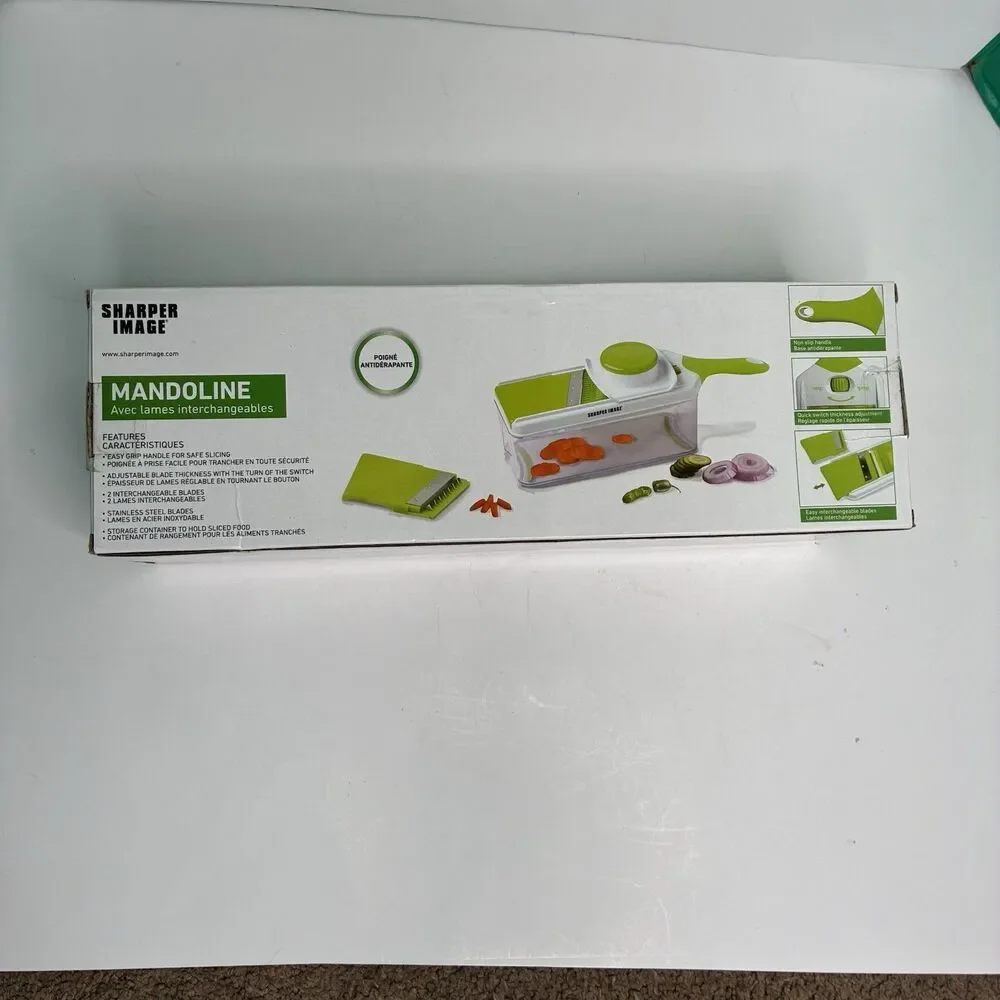 Sharper Image Mandoline Slicer With Interchangeable Slicing Blades Brand New
